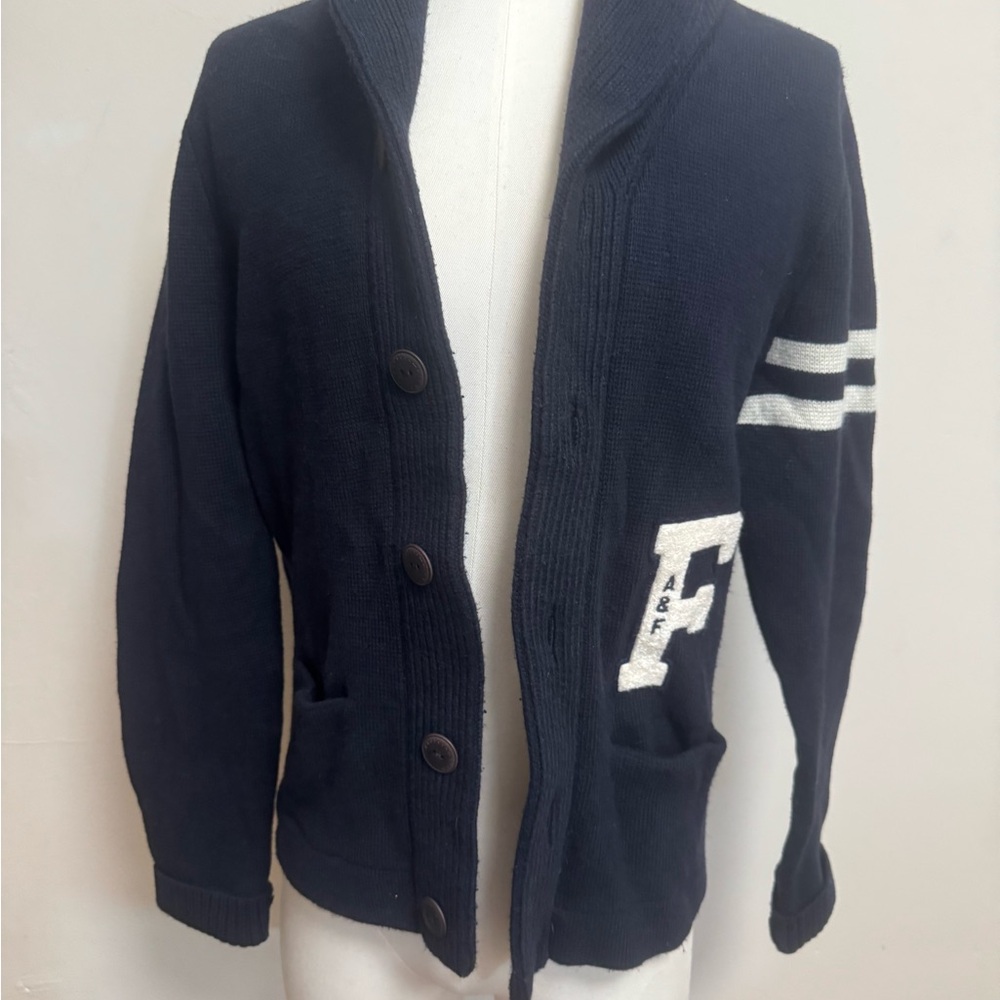 Abercrombie & Fitch Navy Knit Sweater
